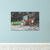 Old International Traktor Painterly Leinwanddruck (Insitu (Holzboden))