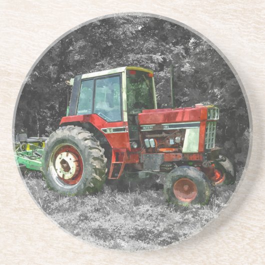 Old International Traktor Painterly Untersetzer (Vorne)