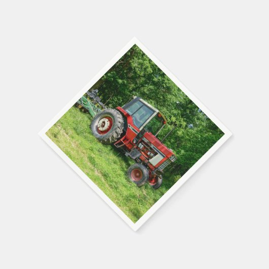 Old International Traktor Serviette (Ecke)