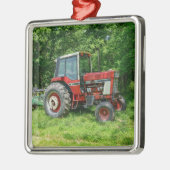 Old International Traktor Silbernes Ornament (Links)