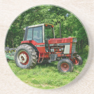 Old International Traktor Untersetzer