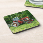 Old International Traktor Untersetzer (Linke Seite)