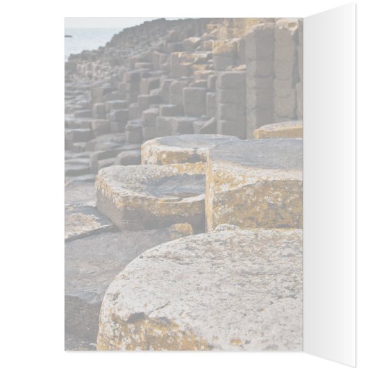 Old Irish Blessing Giants Causeway Ireland Card (Innen (Links))
