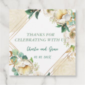 Old Irish Blessing on Gold Dust and Roses Geschenkanhänger (Rückseite)