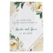 Old Irish Blessing on Gold Dust and Roses Mittlere Geschenktüte (Rückseite)