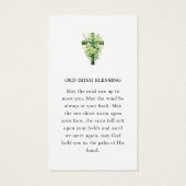 Old Irish Blessing Photo Prayer Card (Rückseite)