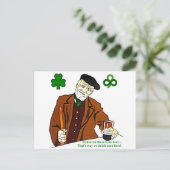 Old Irish Drink Postcard Postkarte (Stehend Vorderseite)