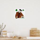 Old Irish Drinker Poster (Küche)