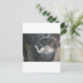Old Irish Kettle Postkarte (Stehend Vorderseite)