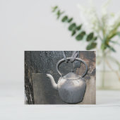 Old Irish Kettle Postkarte (Stehend Vorderseite)