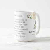 Old Irish Sessing & Personalize Wedding Greenerie Kaffeetasse (VorderseiteRechts)