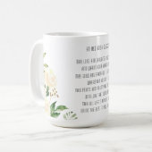 Old Irish Sessing & Personalize Wedding Greenerie Kaffeetasse (Vorderseite Links)
