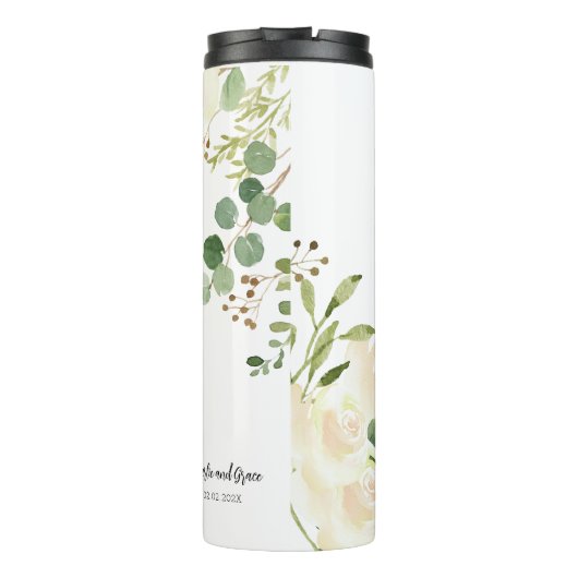 Old Irish Sessing & Personalize Wedding Greenerie Thermosbecher (Rückseite)
