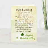 Old Irish Sessing St. Patrick's Day Custom Karte (Vorderseite)