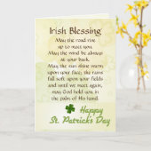 Old Irish Sessing St. Patrick's Day Custom Karte (Gelbe Blume)