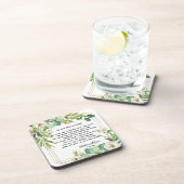 Old Irish Sessing & Wedding Greenery 2 Getränkeuntersetzer (Rechte Seite)