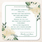 Old Irish Sessing & Wedding Greenery 2 Rechteckiger Pappuntersetzer (Vorderseite)