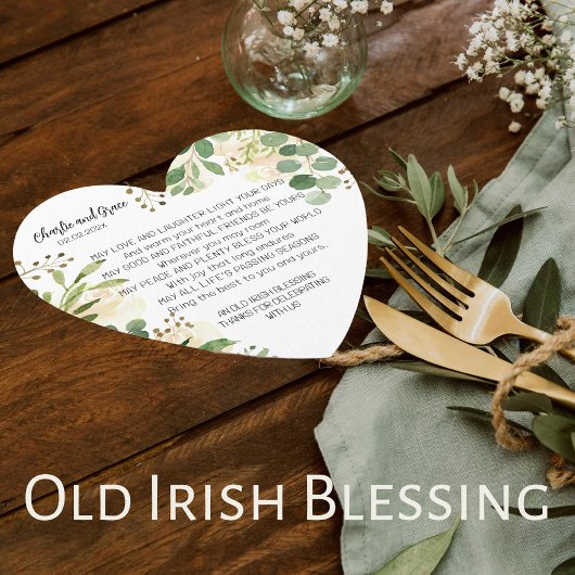 Old Irish Sessing & Wedding Greenery 3 Untersetzer
