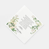 Old Irish Sessing & Wedding Greenery Serviette (Ecke)