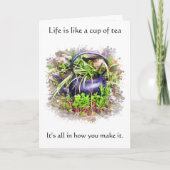 Old Irish Teapot Proverb Card Karte (Vorderseite)