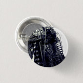 Old Iron Apartment Building Staircase Photo Pin Button (Vorne & Hinten)