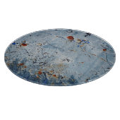 Old Iron Blue Stain Corrode Schneidebrett (Ecke)