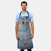 Old Iron Blue Stain Corrode Schürze (Getragen)