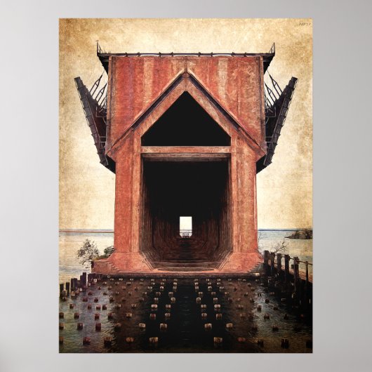 Old Iron Ore Dock Poster (Vorne)