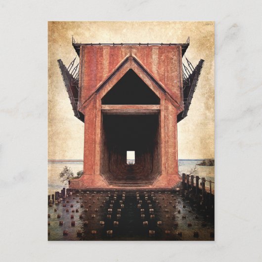 Old Iron Ore Dock Postkarte (Vorderseite)