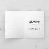 Old is as old does 50th Birthday Card Karte (Innenseite)