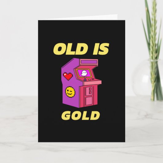 Old is Gold Gamer Karte (Vorderseite)