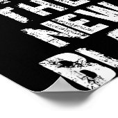 Old Is The New Black Funny Elderly People Birthday Poster (Ecke)