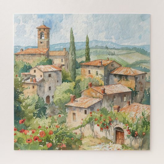 Old Italian Village  Puzzle (Vertikal)