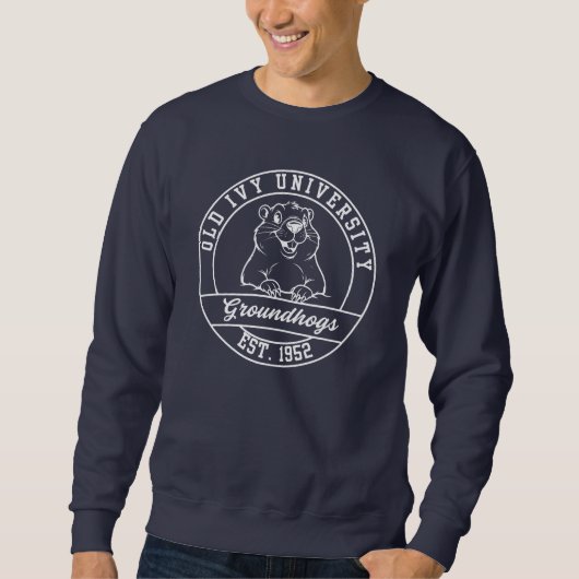 Old Ivy Groundhog Navy Sweatshirt (Vorderseite)