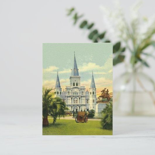 Old Jackson Square Postkarte (Stehend Vorderseite)