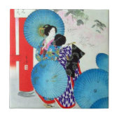 Old Japan Keramik Tile, Small (4,25" x 4,25") Fliese (Vorderseite)