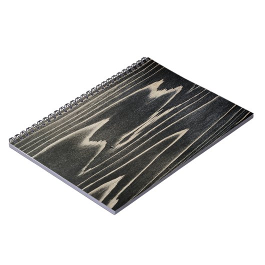 Old Japanese Wood Grain Pattern Notizblock (Linke Seite)