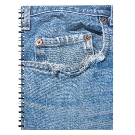 Old Jeans Notebook (80 B&W-Seiten) Notizblock (Vorderseite)
