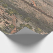 Old Jerusalem Israel Map (1853) Geschenkpapier (Ecke)