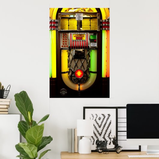 Old Jukebox Poster (Heimbüro)