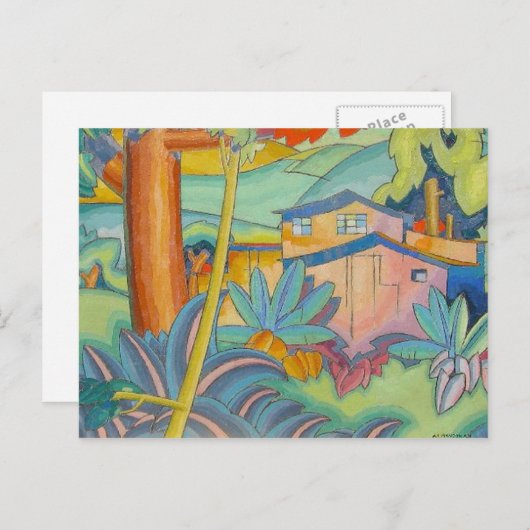'Old Kahala Zuhause' - Arman Manookian Postcard Postkarte (Vorne/Hinten)