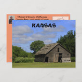 Old Kansas Country Stall Post Card Postkarte (Vorne/Hinten)