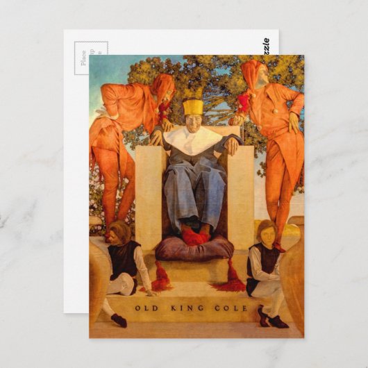 Old King Cole Postkarte (Vorne/Hinten)