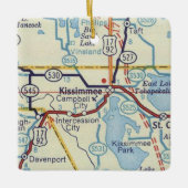 Old Kissimmee Map Keramikornament (Vorderseite)