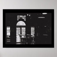 Old Kodak Film BNW Noir Windows Bar Bär A3 Poster