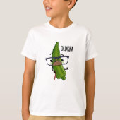 Old-kra Funny Okra Pun T-Shirt (Vorderseite)