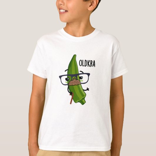 Old-kra Funny Okra Pun T-Shirt (Vorderseite)