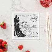 Old Lace Anniversary Personalisiert Napkins Serviette (Beispiel)