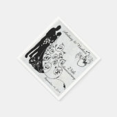 Old Lace Anniversary Personalisiert Napkins Serviette (Ecke)