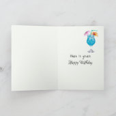 Old Lady Birthday Spaß Karte (Innenseite)